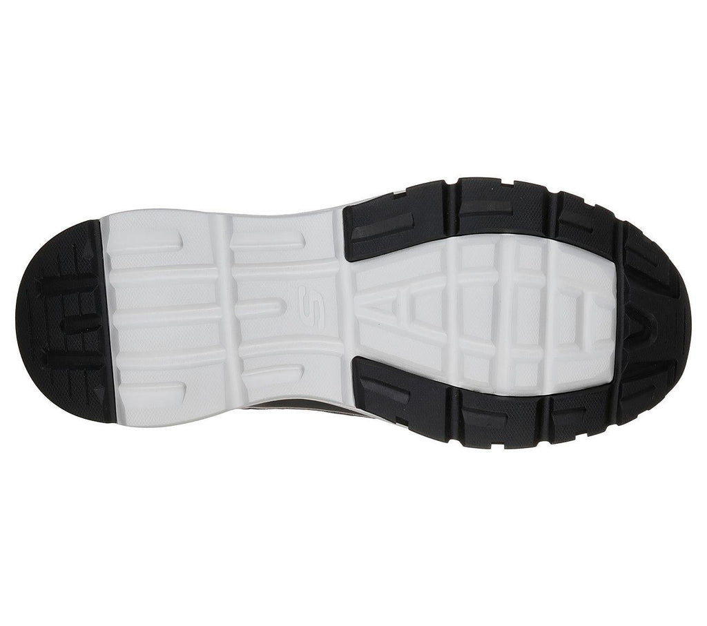 SKECHERS Men's Relven-Arkson Slip On Stretch Laced Sporty Casual Comfort Sneaker in Light Grey