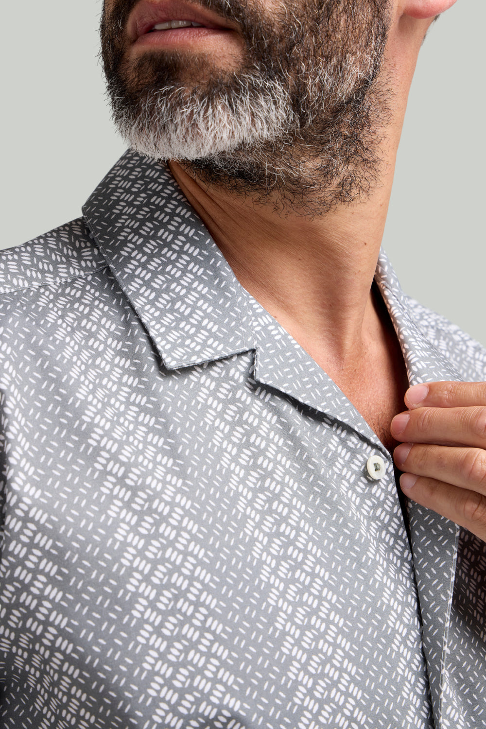 Double TWO Geometric Stripe Short Sleeve Shirt For Men in 2 Colours, M-5XL