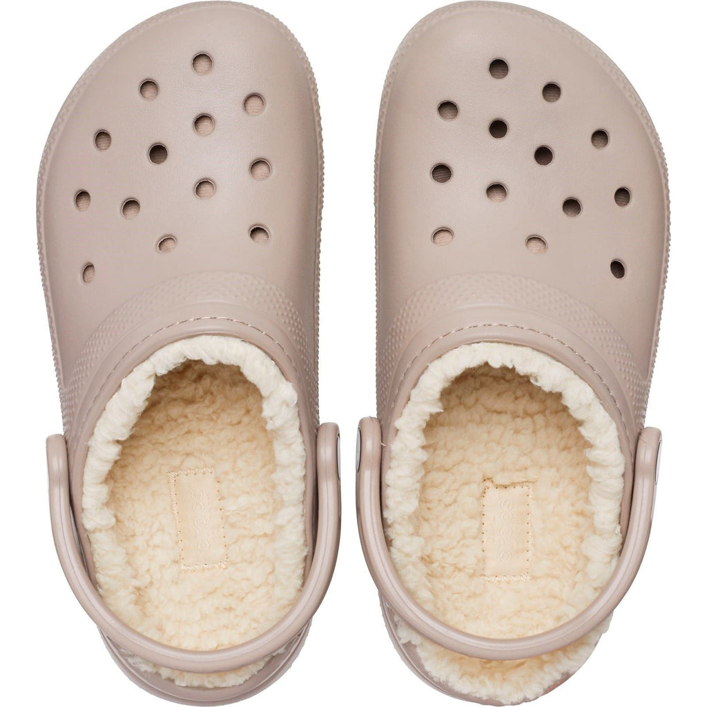 Crocs Unisex's Adult Classic Lined Clog in Mushroom/Bone 4 to 12