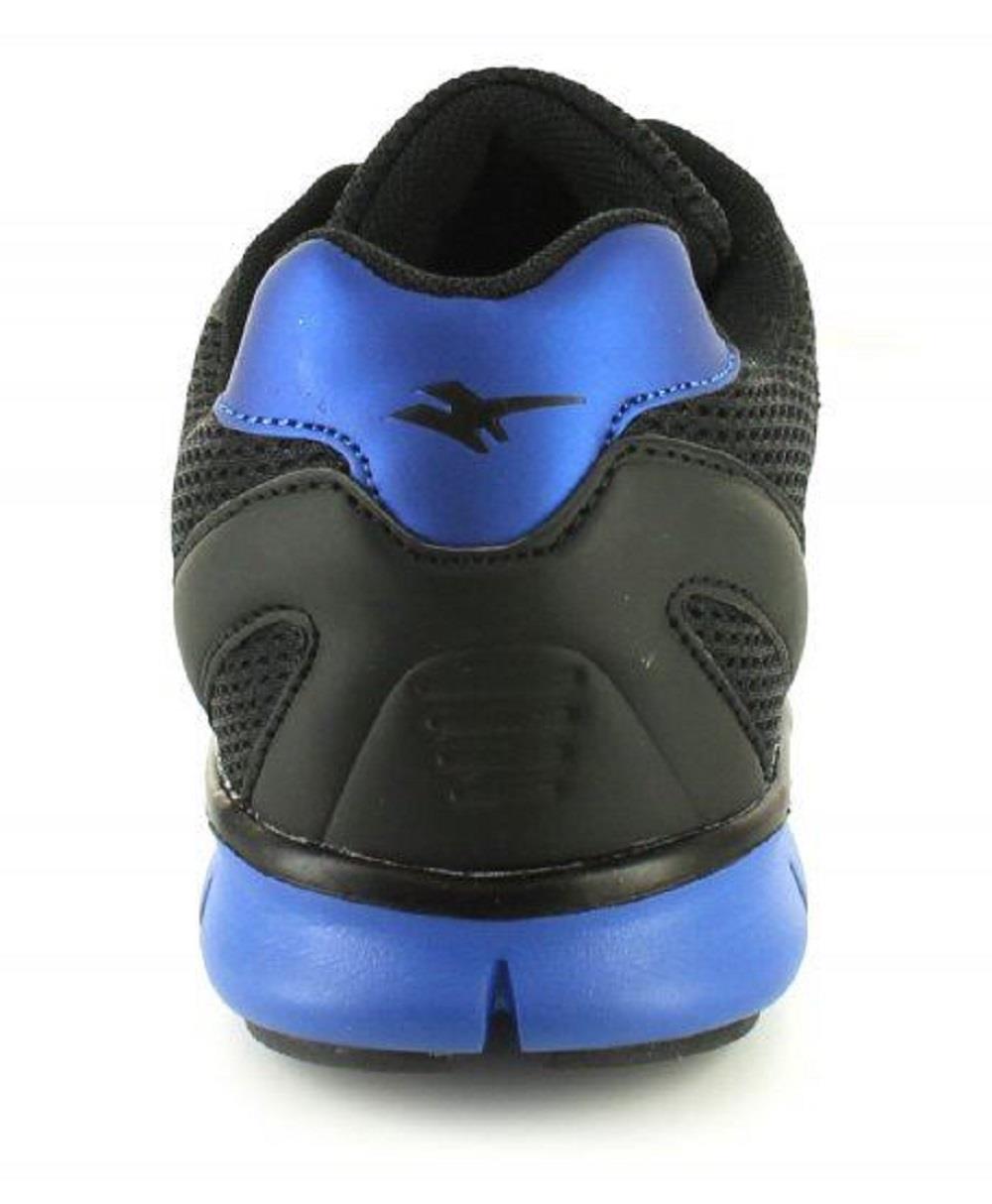 GOLA LIGHT WEIGHT RELAXED FIT BREATHABLE RUNNING TRAINERS IN BLACK/BLUE IN SIZE UK7 TO UK15