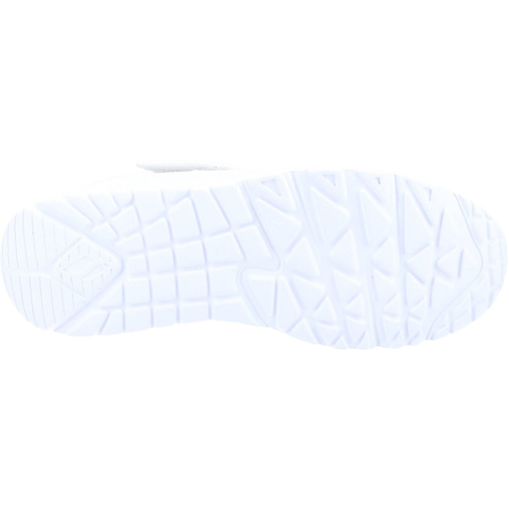Skechers Uno Lite Vendox School Shoes Boys BTS in White Synthetic & Trim
