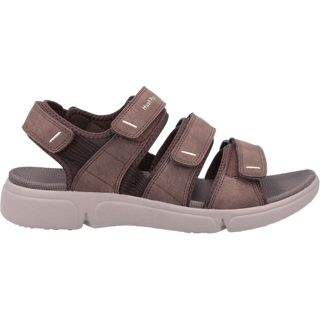 Hush Puppies Raul Multi Velcro strap Mens Summer in Brown