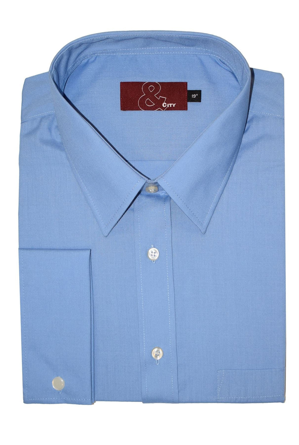 Mens Easy Care Poly Cotton Double Cuff Shirts