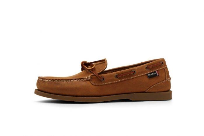 Chatham Mens Saunton G2 Deck Shoes in Walnut