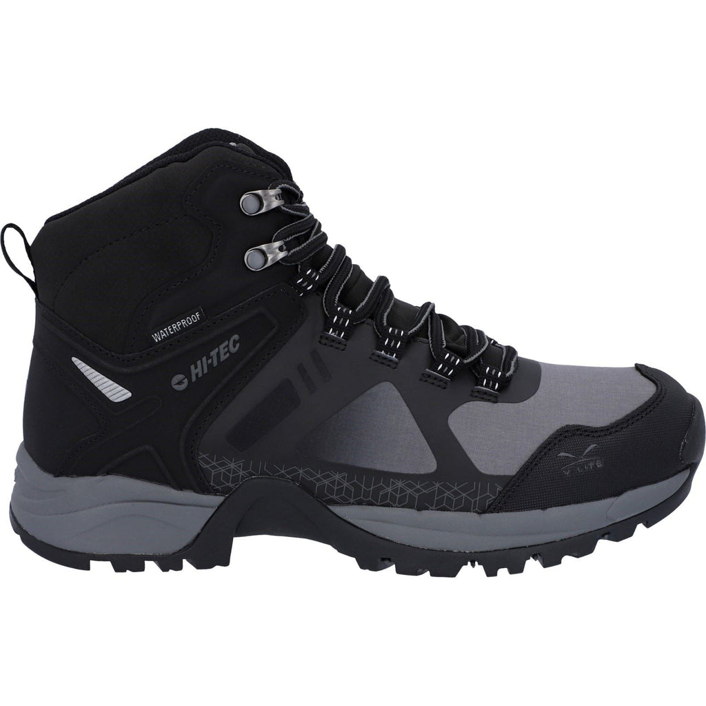 Hi-Tec Men's V-LITE Psych WP Boots in Black/Dark Grey 7 to 12
