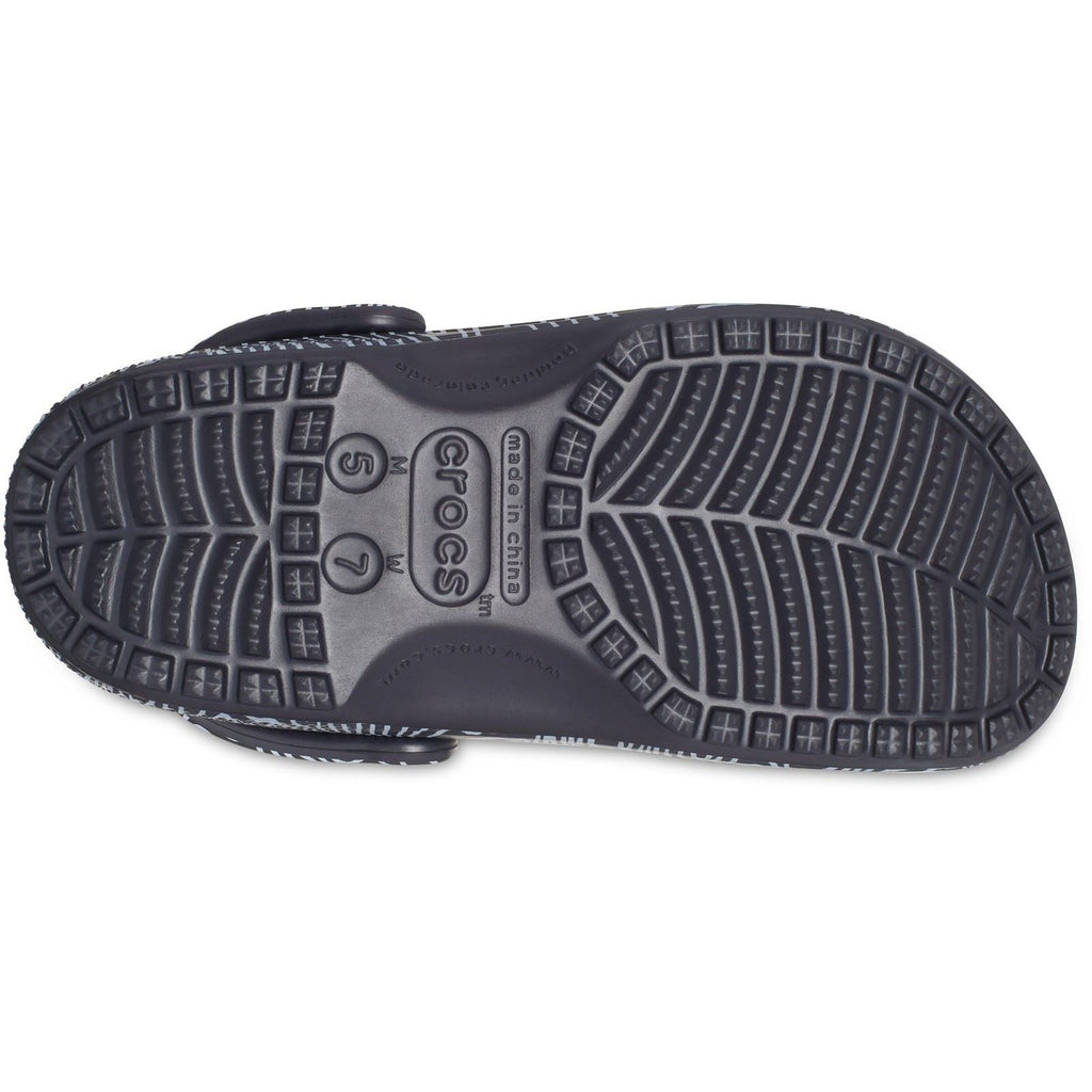 Crocs Unisex's Adult Classic Topographic Clog in Deep Navy/Multi 6 to 12