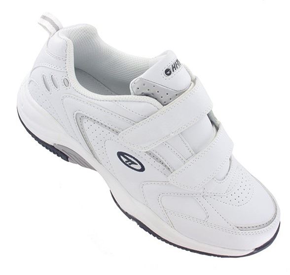 Hi Tec Men's Blast Lite EZ Touch Strap Walking/Running Trainers in White