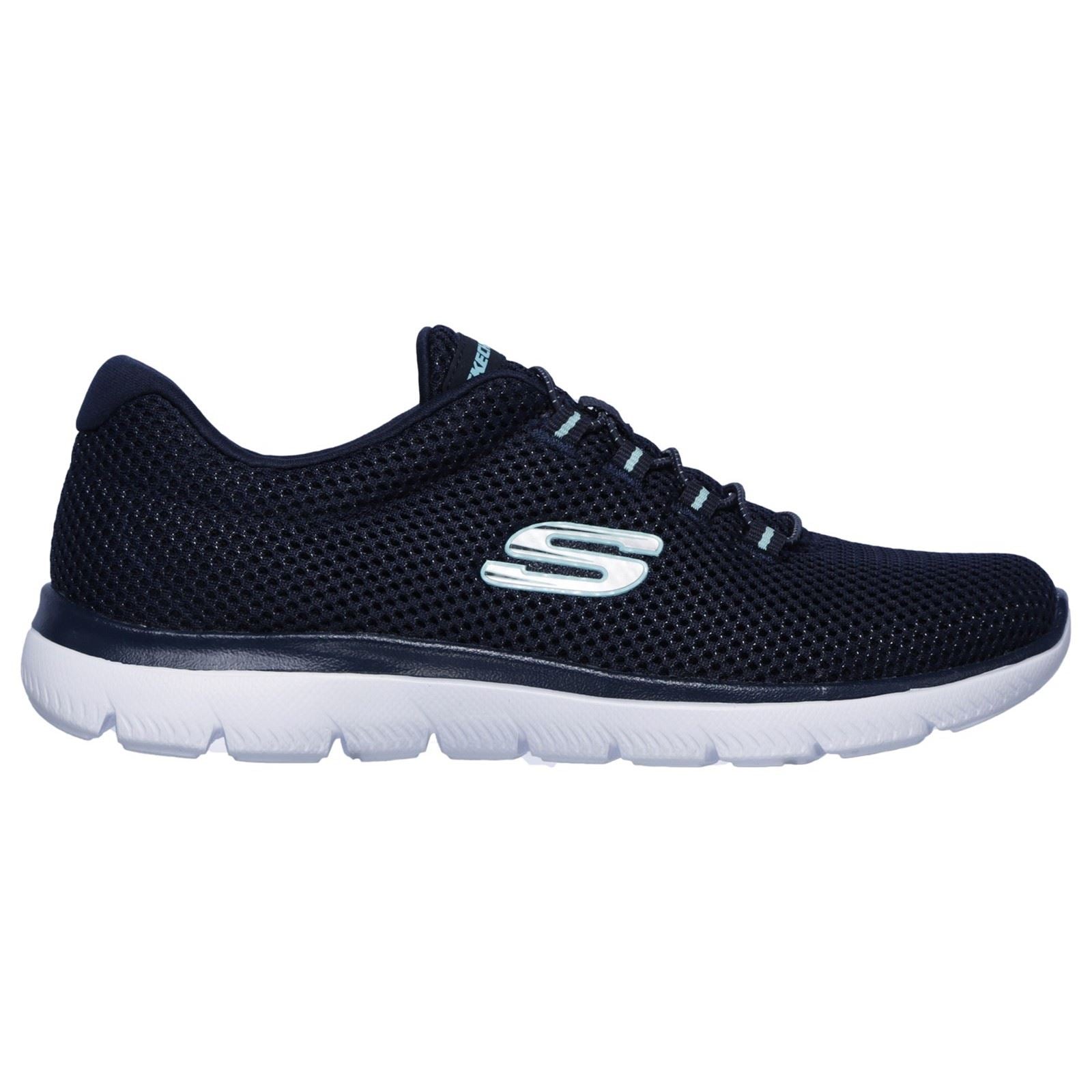 Skechers Summits Sports Shoes Ladies Sports in  Navy/Light Blue