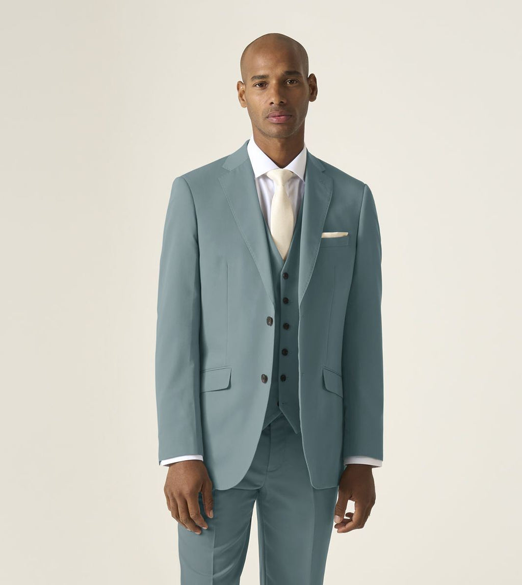 Skopes Tailored Fit Beckett Suit Jacket For Men in Mint Green, 36S-62L