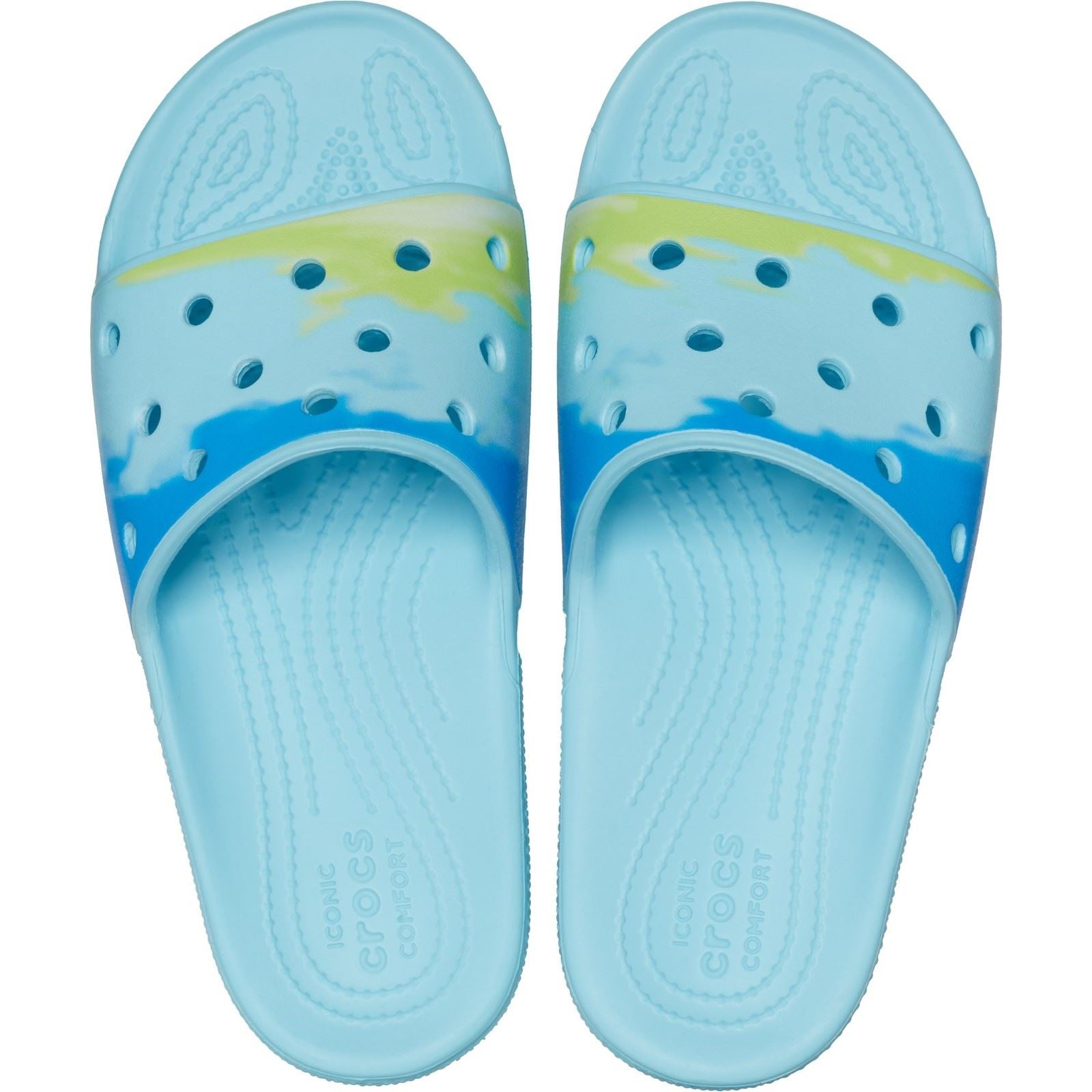 Crocs Unisex's Adult Classic Ombre Slide in Arctic/Multi 4 to 8