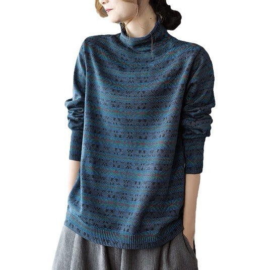 Fashionable All-match Retro Pullover Top For Women