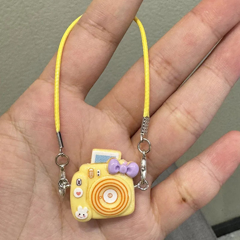 2025 New Labubu Accessories Decor Mini Cartoon Phone Case Pendant Mini Camera Labubu Diy Decor Accessories Toy Gift