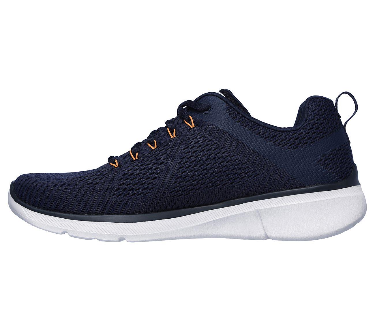 SKECHERS Men's Relaxed Fit-Equalizer 3.0 Track shoe/Trainers in Navy/Orange