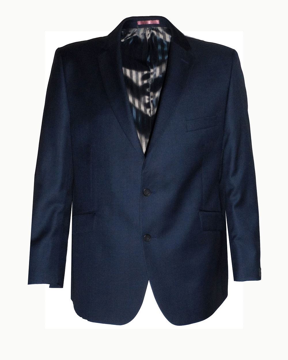 SCOTT Classic Fit Wool Blend Ink Blue Suit Jacket Size 34 - 60