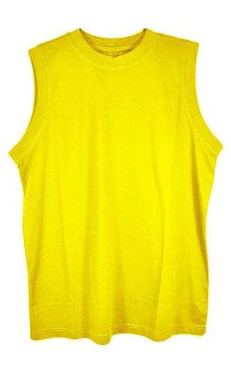 METAPHOR PURE COTTON PLAIN SLEEVE LESS T SHIRT/MUSCLE VEST IN SIZE XL TO 6XL, 8 COLORS