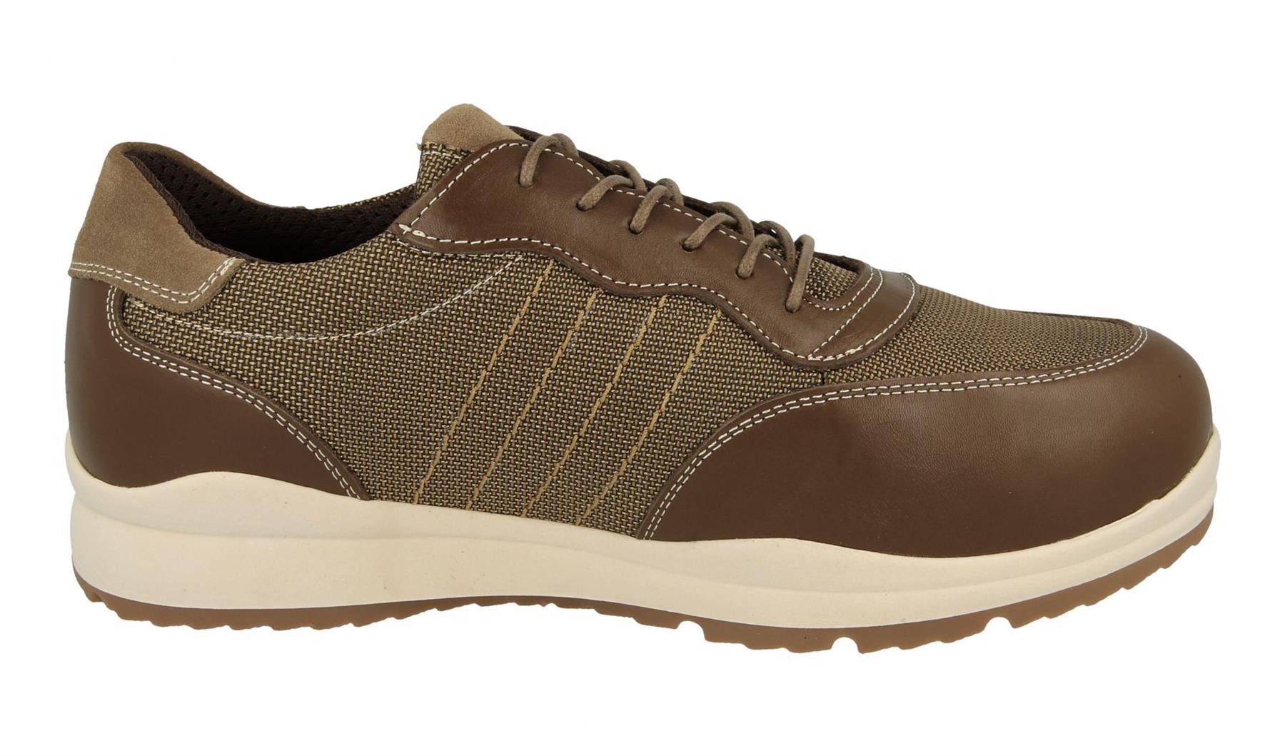 Men'S Casual Shoes (Dawson)6V Wide Fit By Db Shoes in Tan
