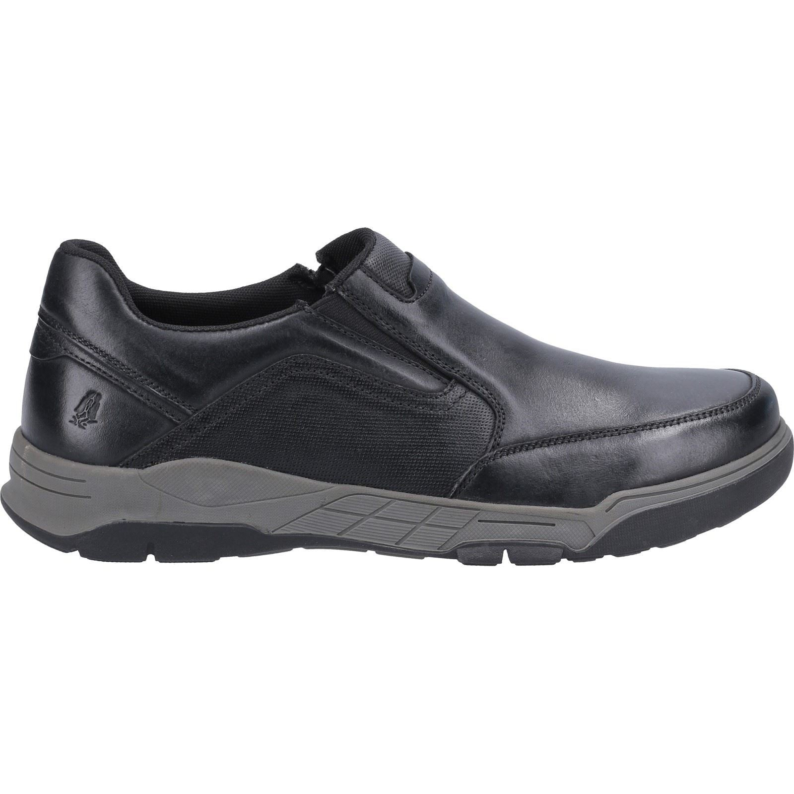 Hush Puppies Fletcher Slip Ons Mens Shoes in Black