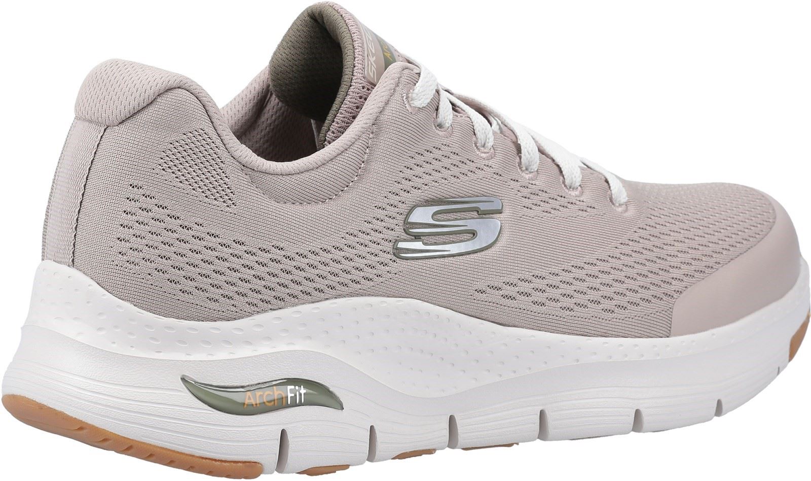 Skechers Arch Fit Lace Up Sports Mens Sports in Taupe