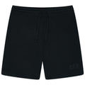 Black shorts with a Gap logo on a white background