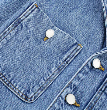 Girls’ Waist-tight Straight-leg Denim Jumpsuit