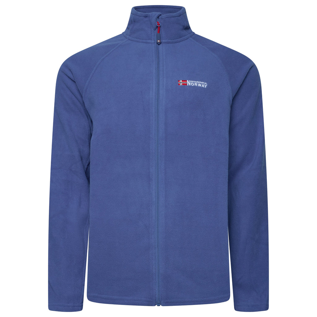 Geographical Norway Mens Fleece Jacket Full Zip Lightweight Warm Coat - QHA UK