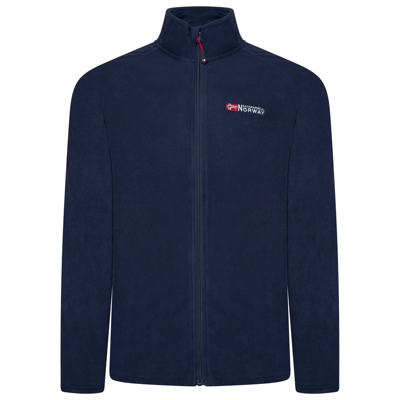 Geographical Norway Mens Fleece Jacket Full Zip Lightweight Warm Coat - QHA UK