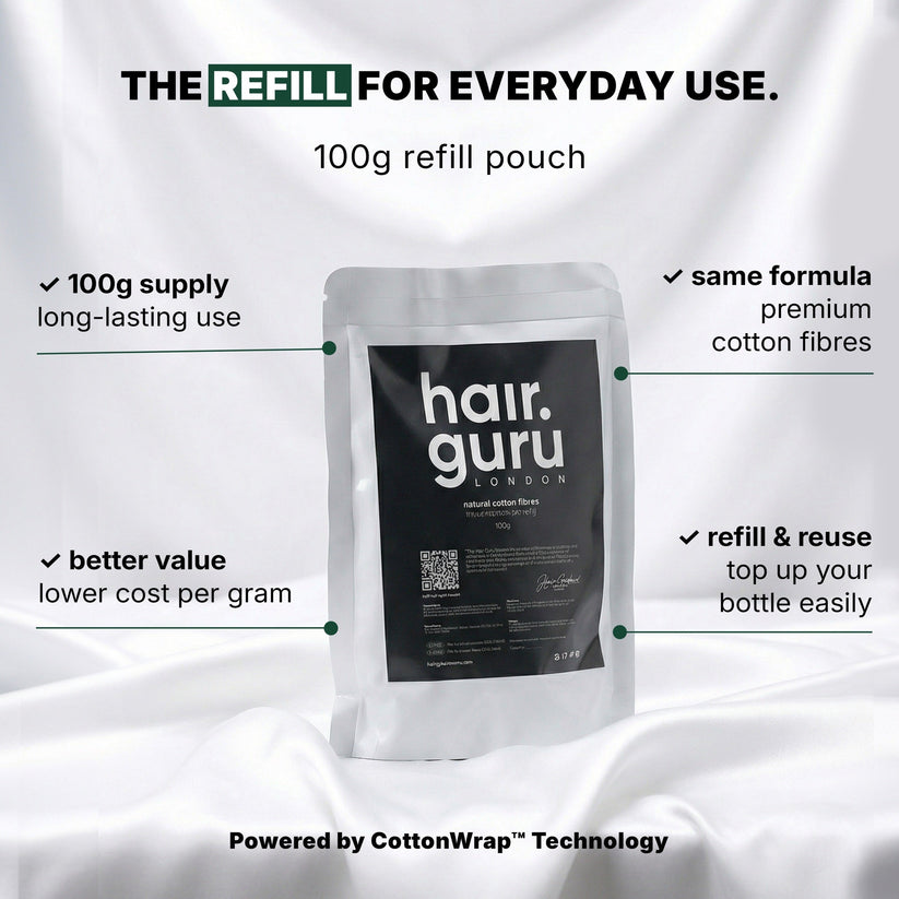 Hair Fibres Refill Pouch | 100g - QHA UK