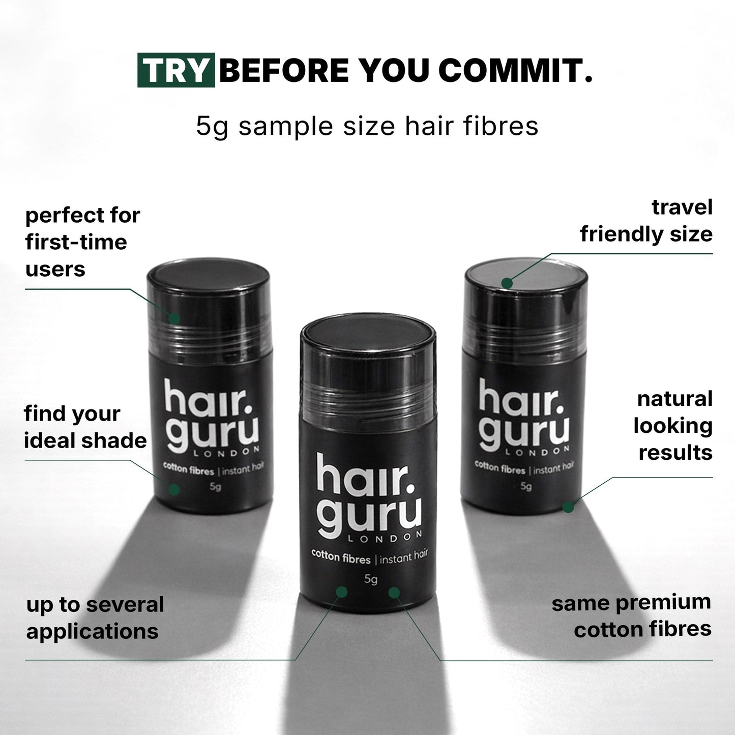 Sample Size Hair Fibres | 5g - QHA UK