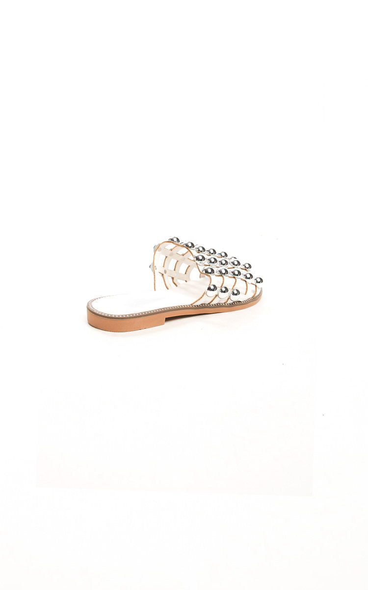Studded Caged Open Toe Sandals