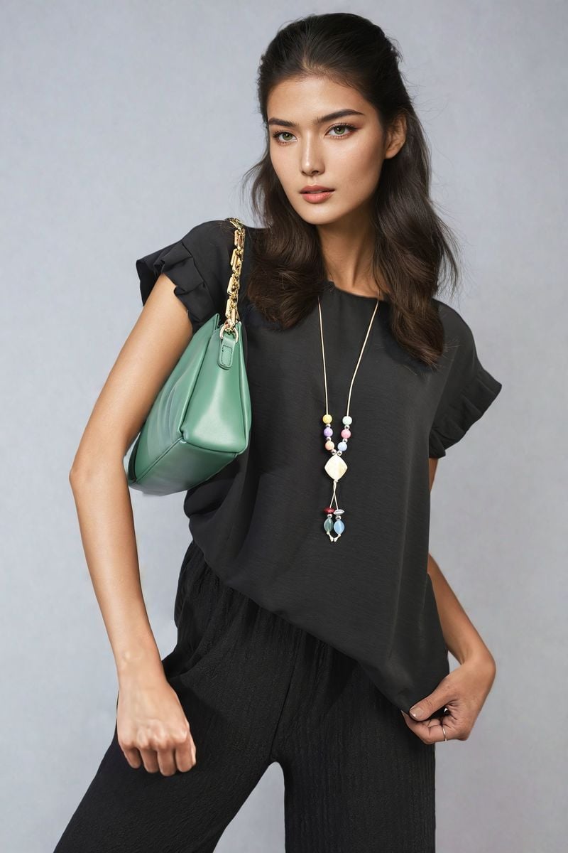 Oversized Top and Wide Leg Trousers Co-ord Set