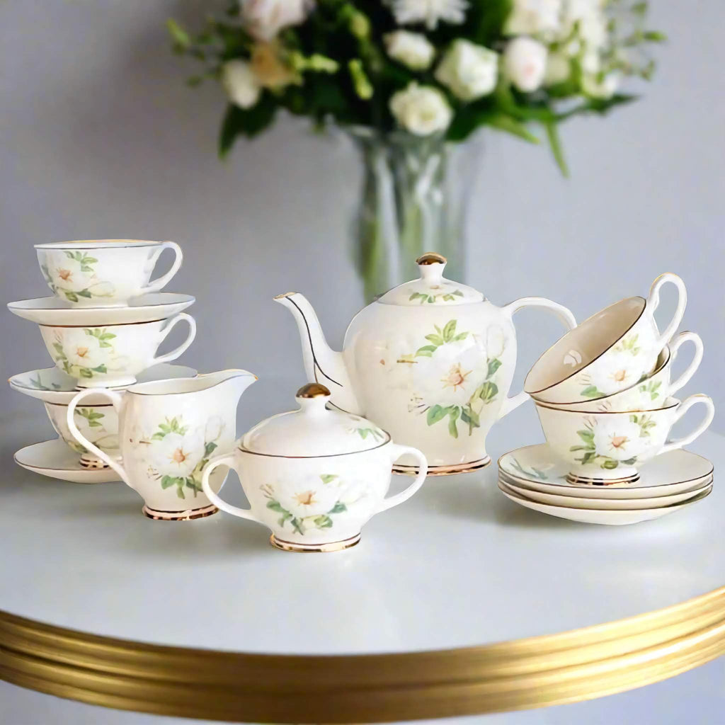 Isabella’s Vintage Floral Bone China Tea Set