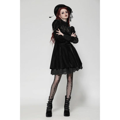 Dark in Love Inez Dark Elegant Velvet Lace Gown