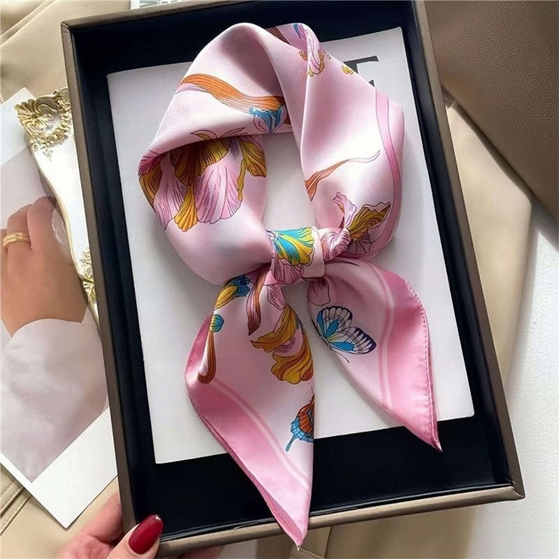 Korean Style Artificial Silk Scarf