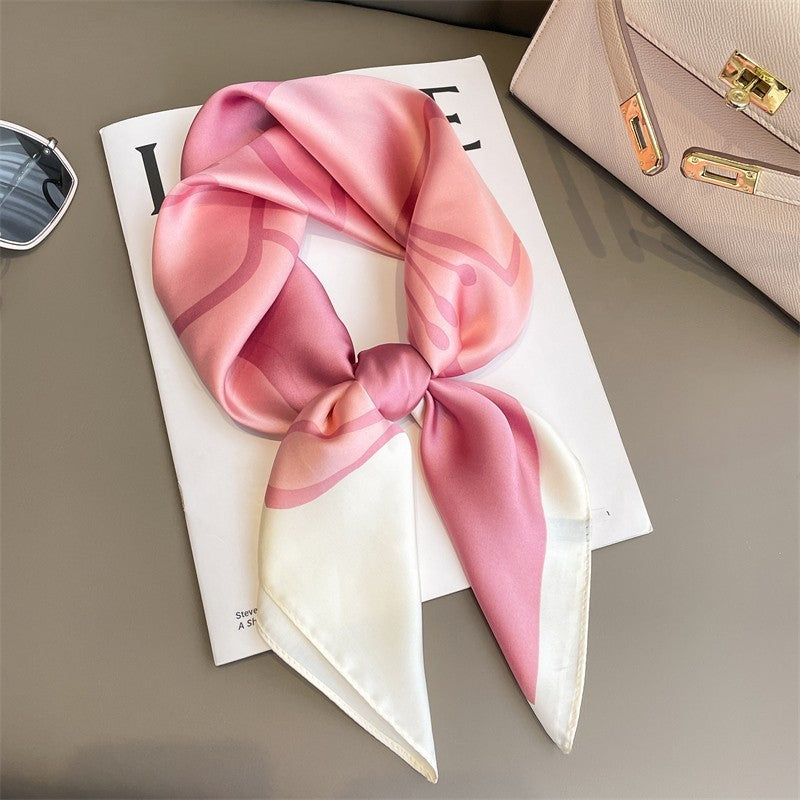 Korean Style Artificial Silk Scarf