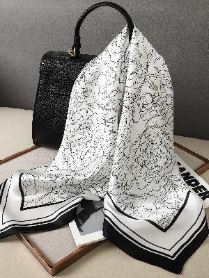 Korean Style Artificial Silk Scarf