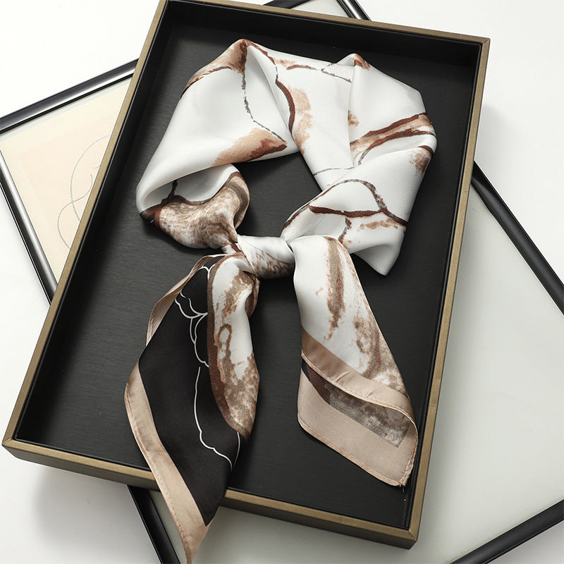 Korean Style Artificial Silk Scarf