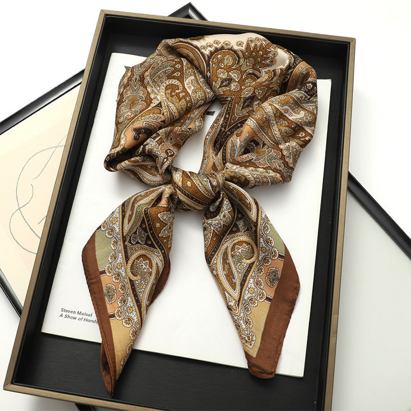 Korean Style Artificial Silk Scarf