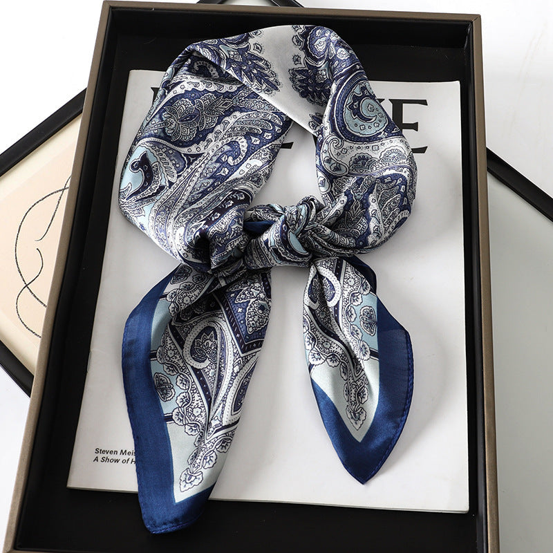 Korean Style Artificial Silk Scarf