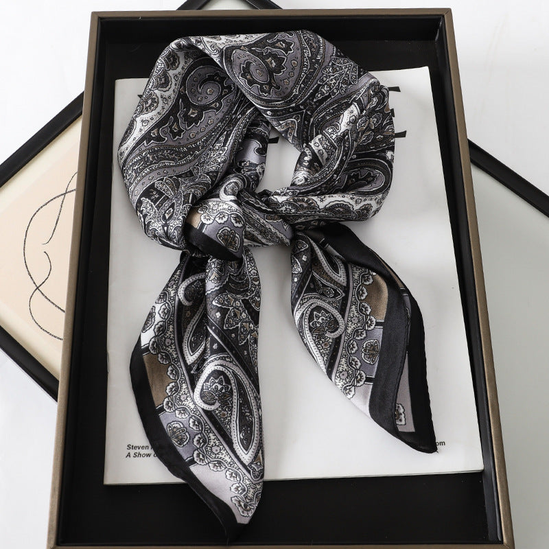 Korean Style Artificial Silk Scarf