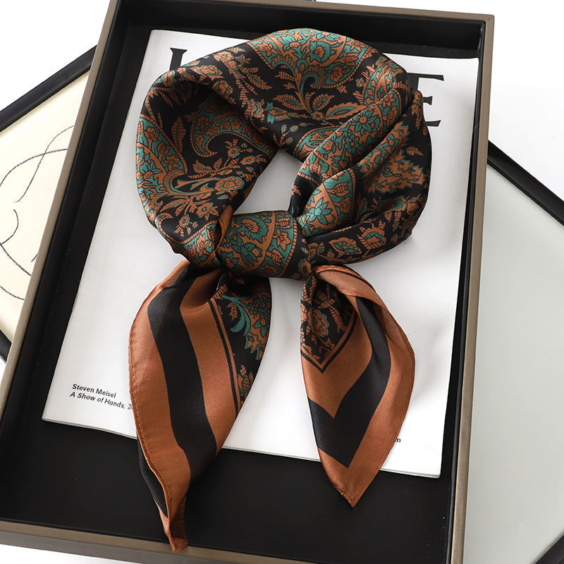 Korean Style Artificial Silk Scarf