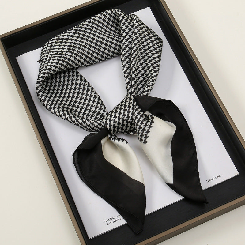 Korean Style Artificial Silk Scarf