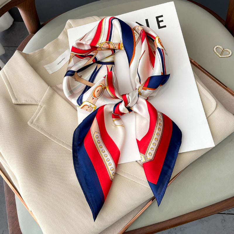 Korean Style Artificial Silk Scarf