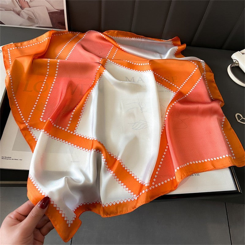 Korean Style Artificial Silk Scarf