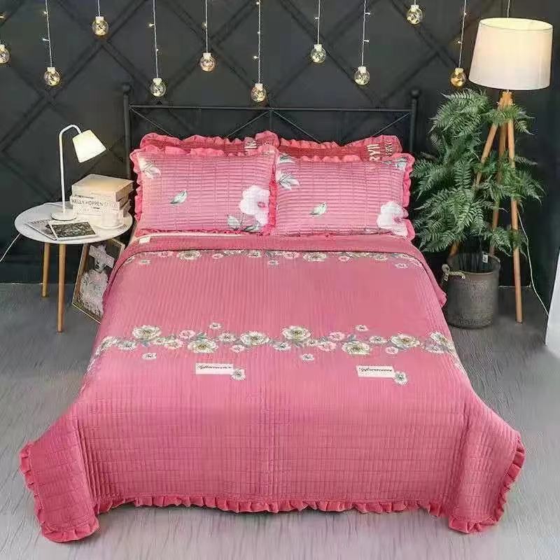 Korean Style Crystal Velvet Quilted Sheets