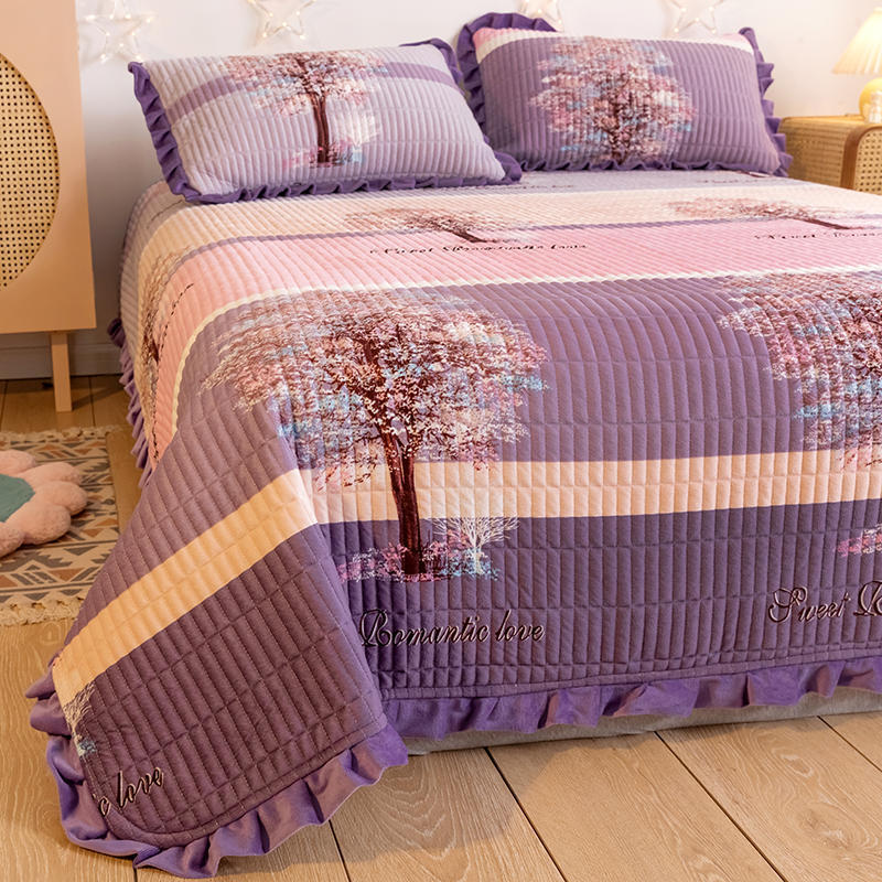 Korean Style Crystal Velvet Quilted Sheets