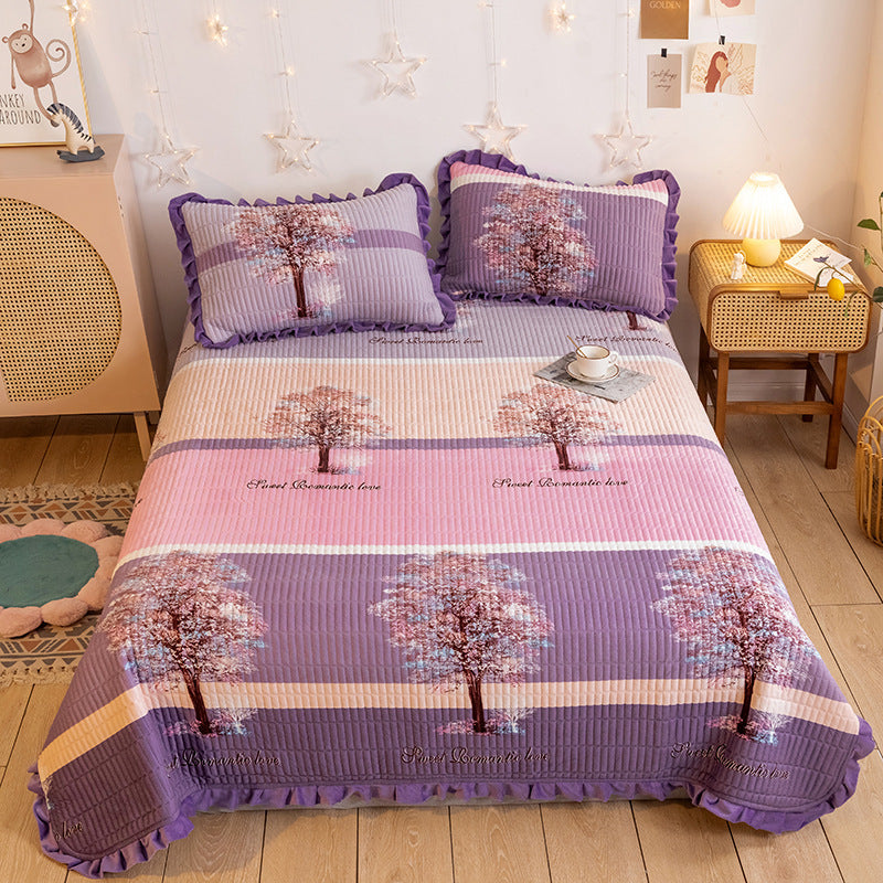 Korean Style Crystal Velvet Quilted Sheets