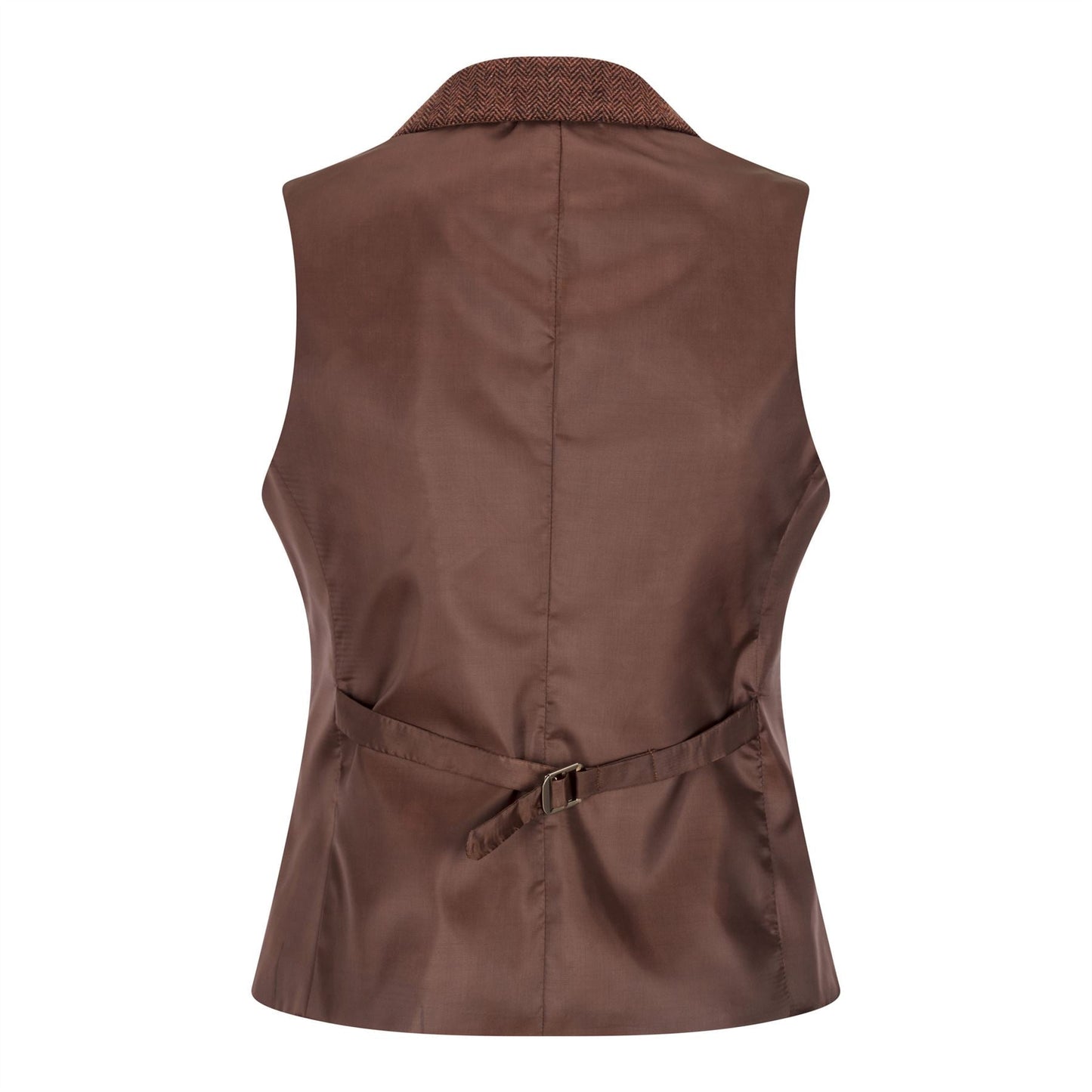 TruClothing Women's Tweed Suit – Blazer, Waistcoat & Trousers | Rust Brown