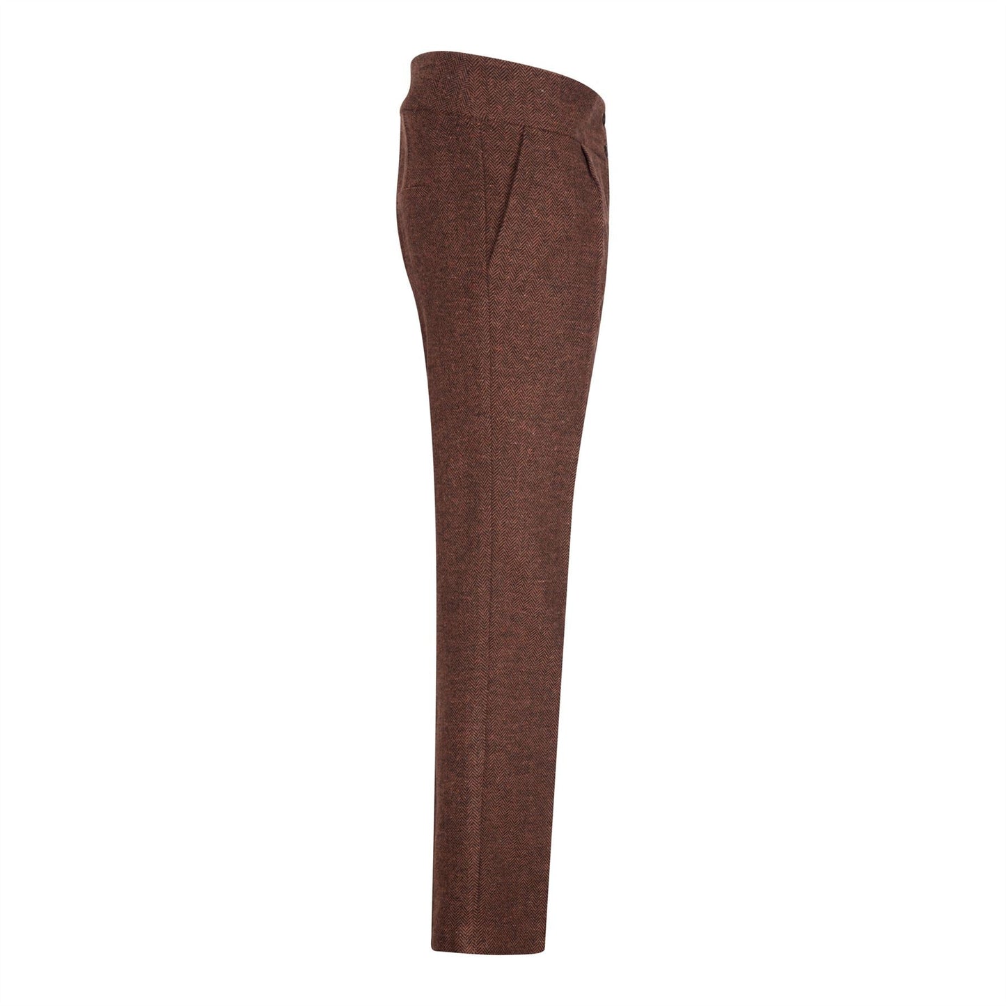 TruClothing Women's Tweed Suit – Blazer, Waistcoat & Trousers | Rust Brown