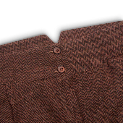 TruClothing Women's Tweed Suit – Blazer, Waistcoat & Trousers | Rust Brown