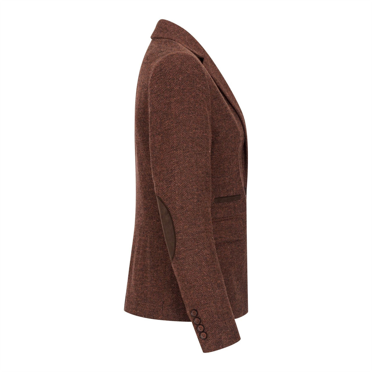 TruClothing Women's Tweed Suit – Blazer, Waistcoat & Trousers | Rust Brown